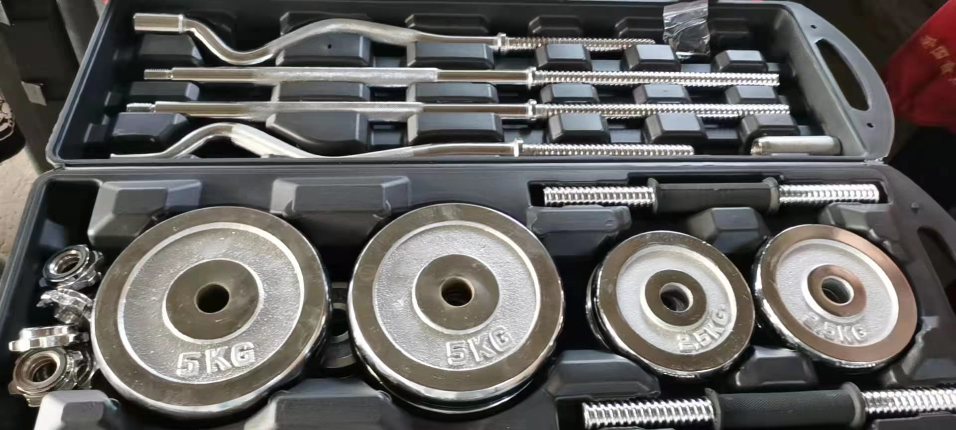 Chrome Dumbbell Set 55kg