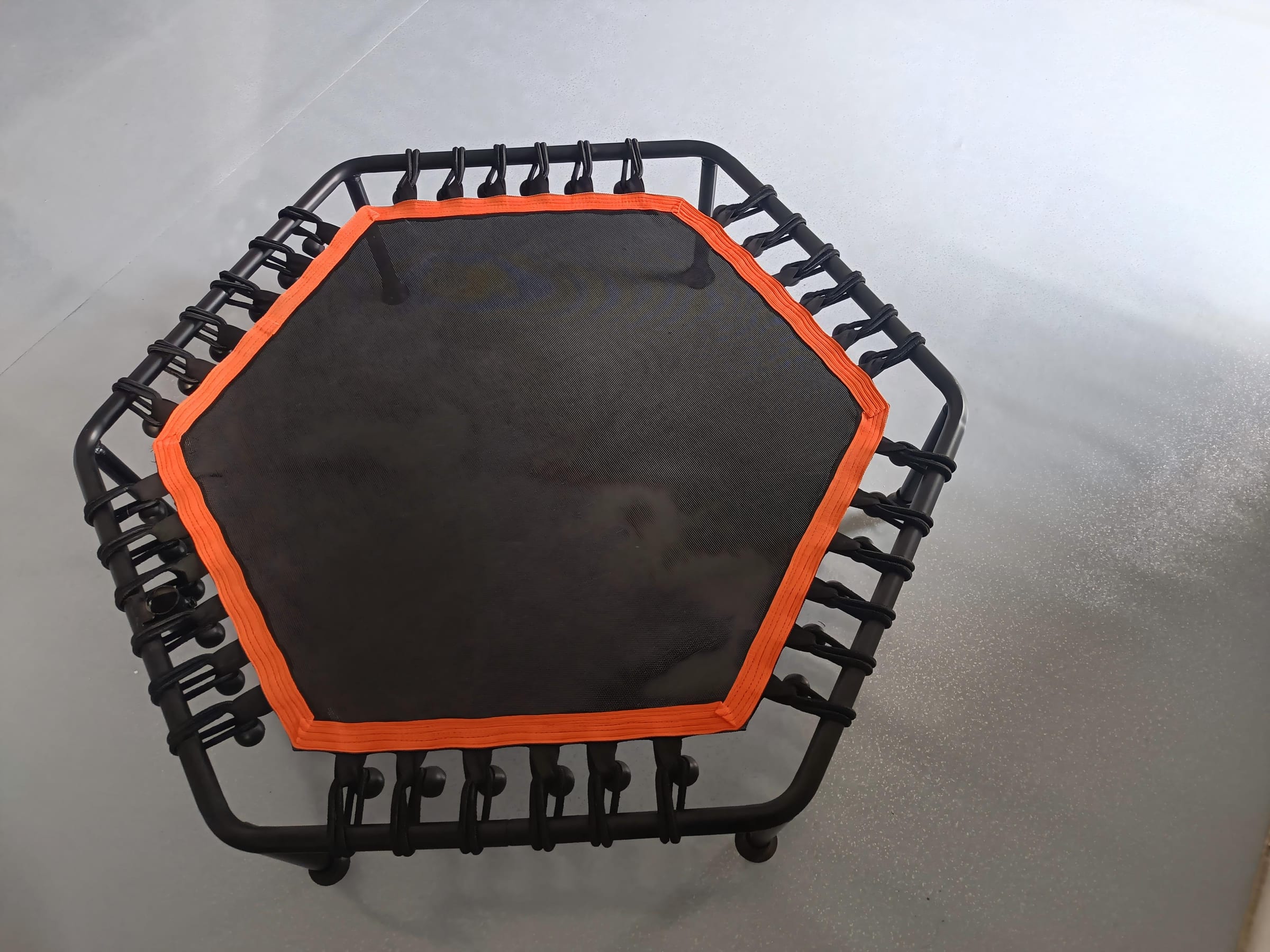 45-inch hexagonal, non-folding trampoline