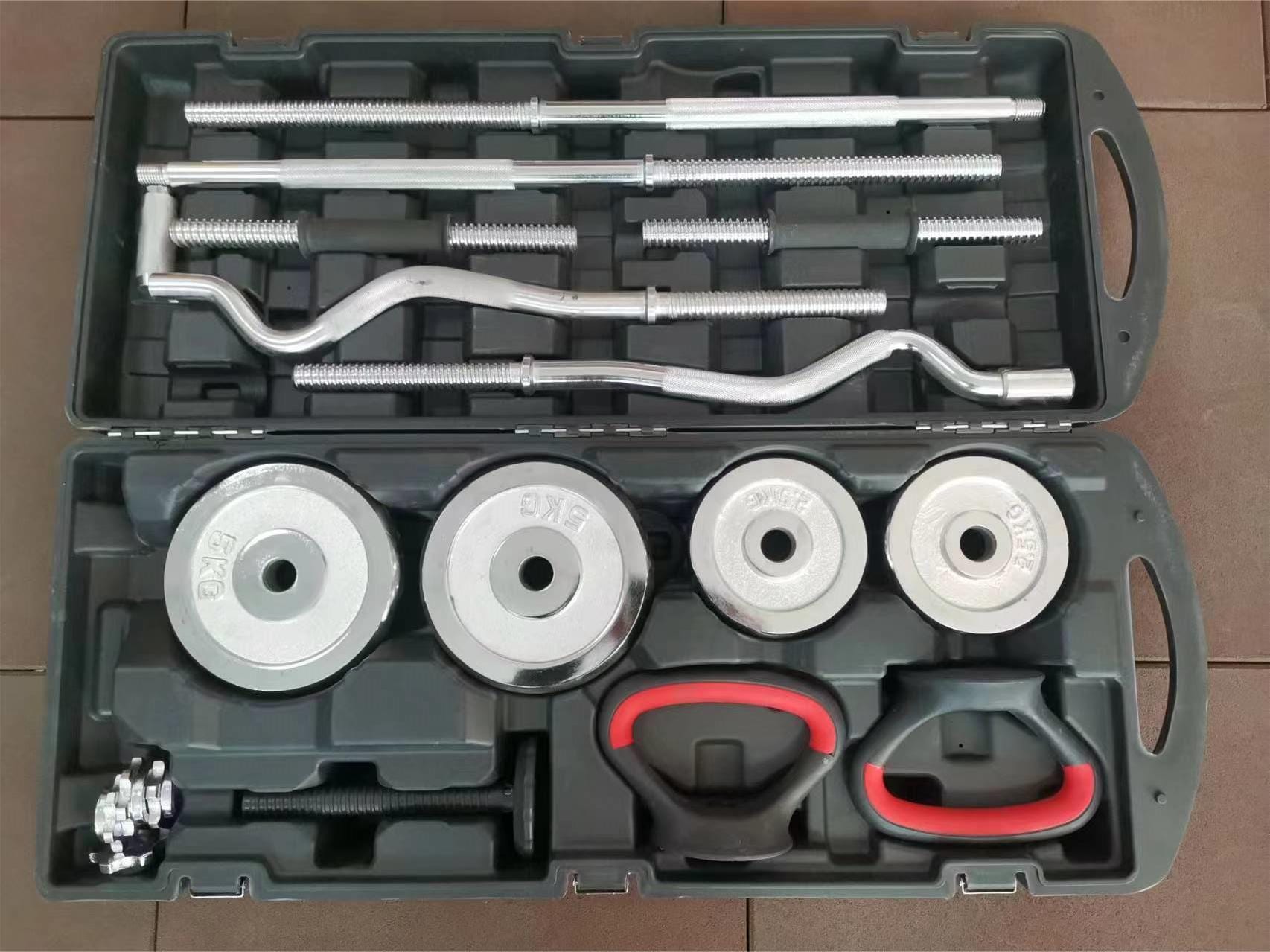 Chrome Dumbbell Set 58kg